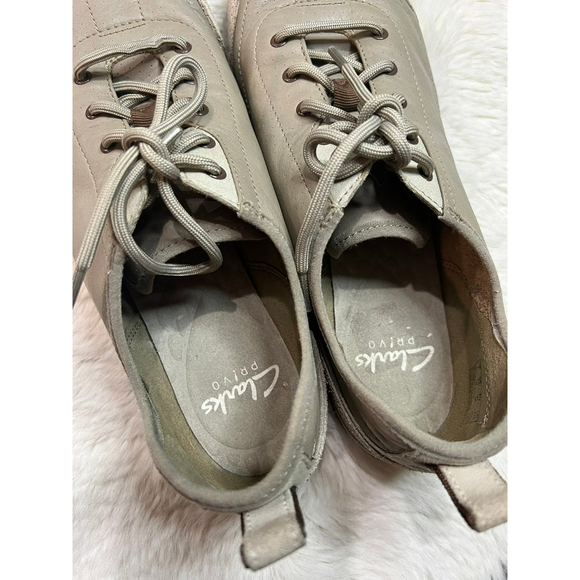 LARKS IBEECK OXFORD LACE UP BIEGE  NUBUCK LEATHER SNEAKERS Sz.9.5 UK 7 EU41 - Picture 7 of 9